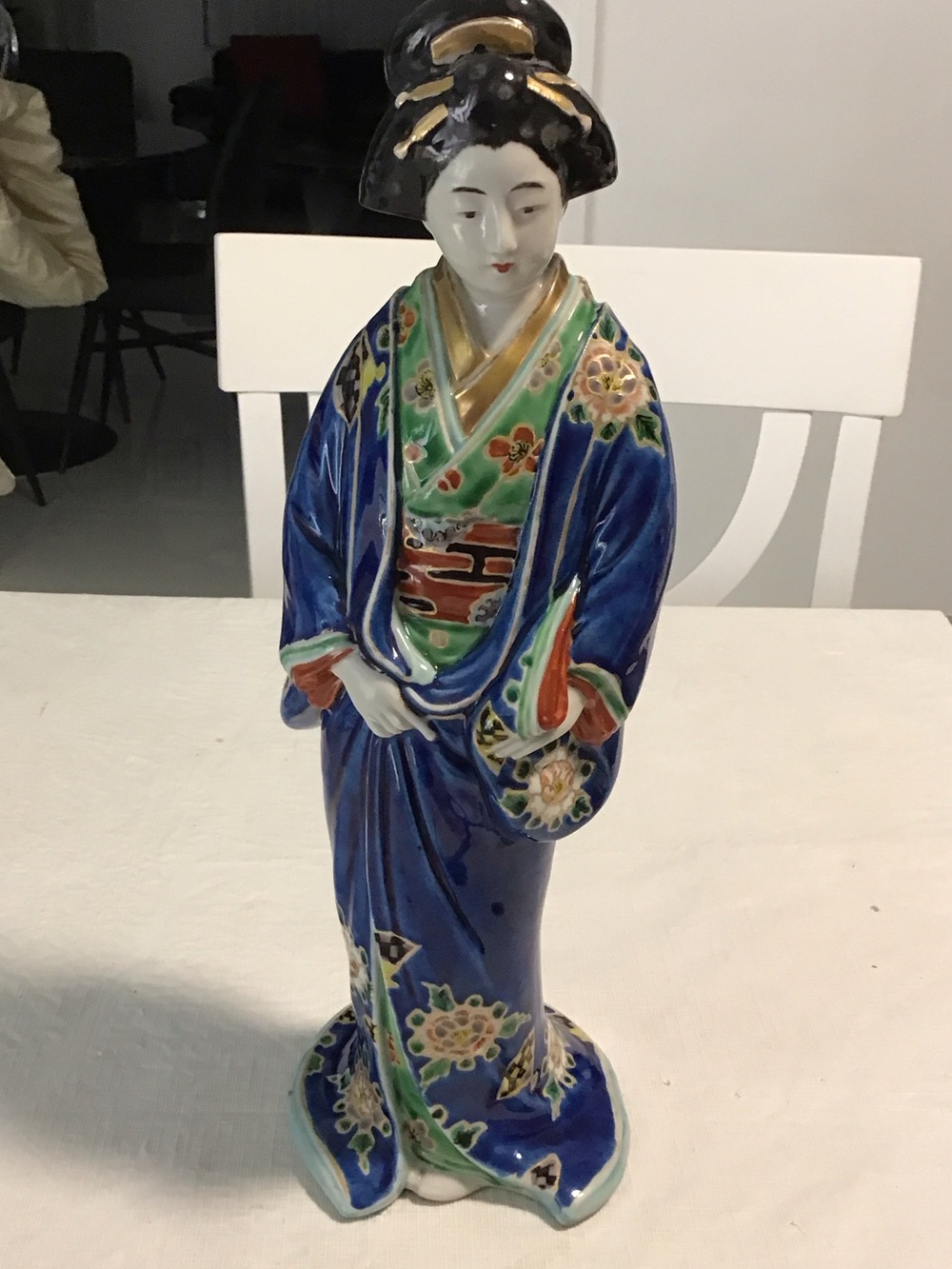 Vintage Japanese Porcelain Geisha Figurine.  #12#4